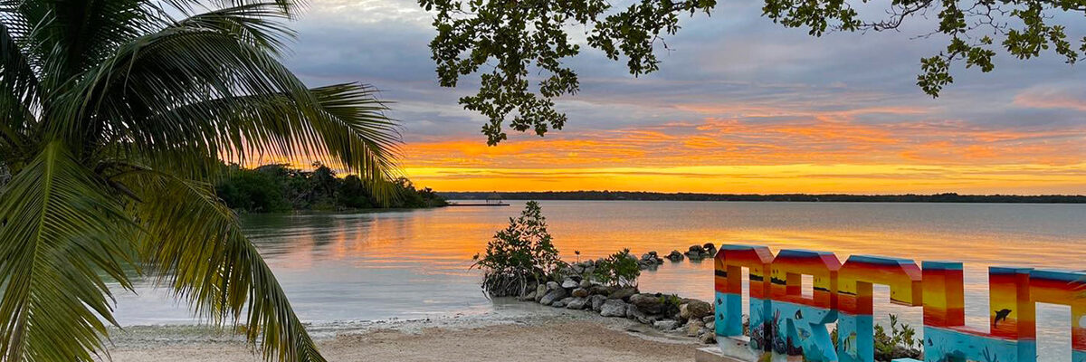 OB-Honeymoon-Evening-Cocktail-Tour Belize Honeymoon Package sunset